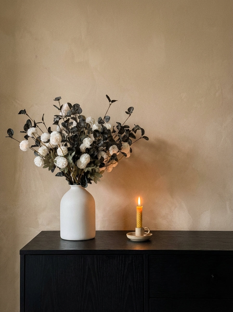 Künstliche Anordnung - Weiß & Grün