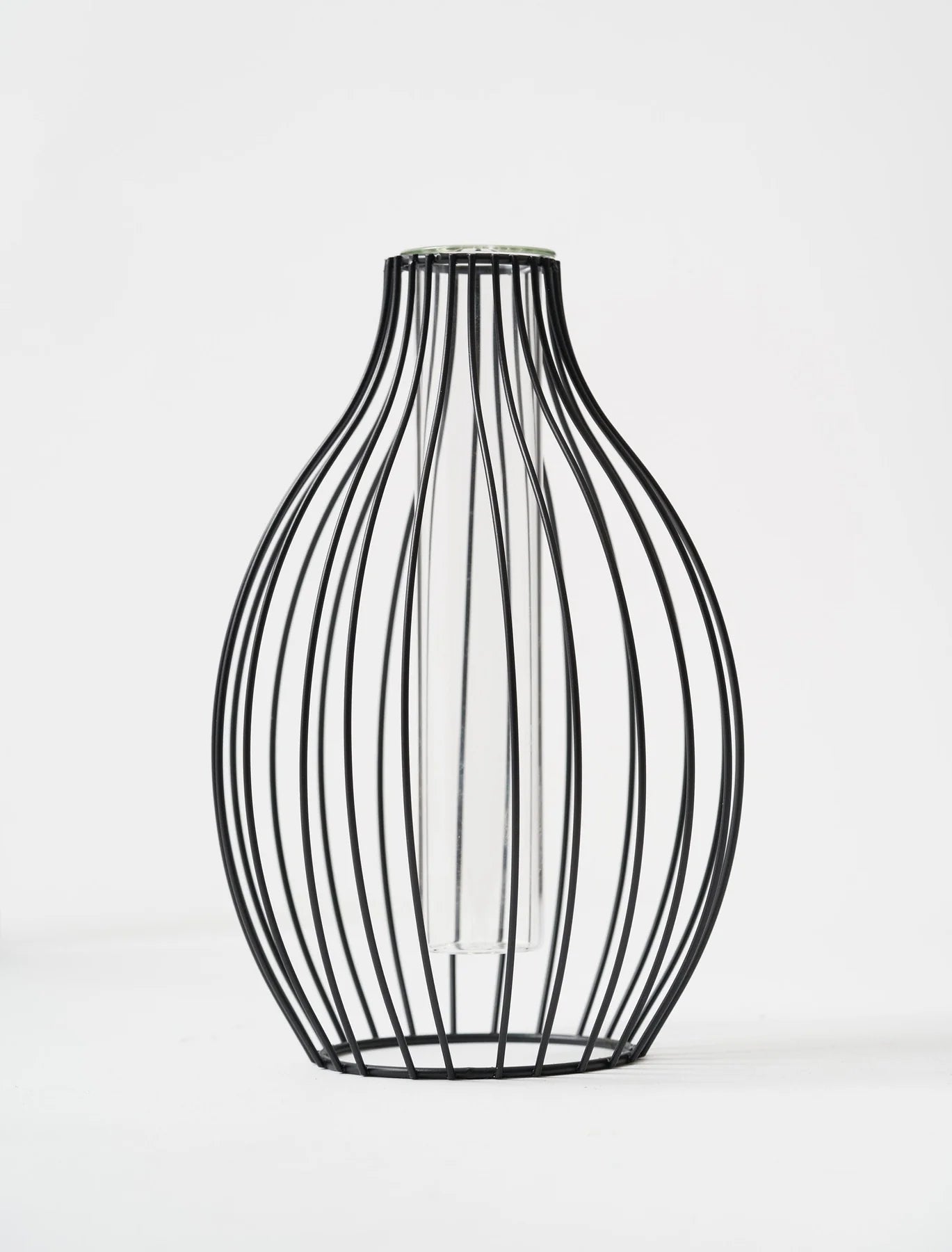 Aussage Umriss Vase - Schwarz