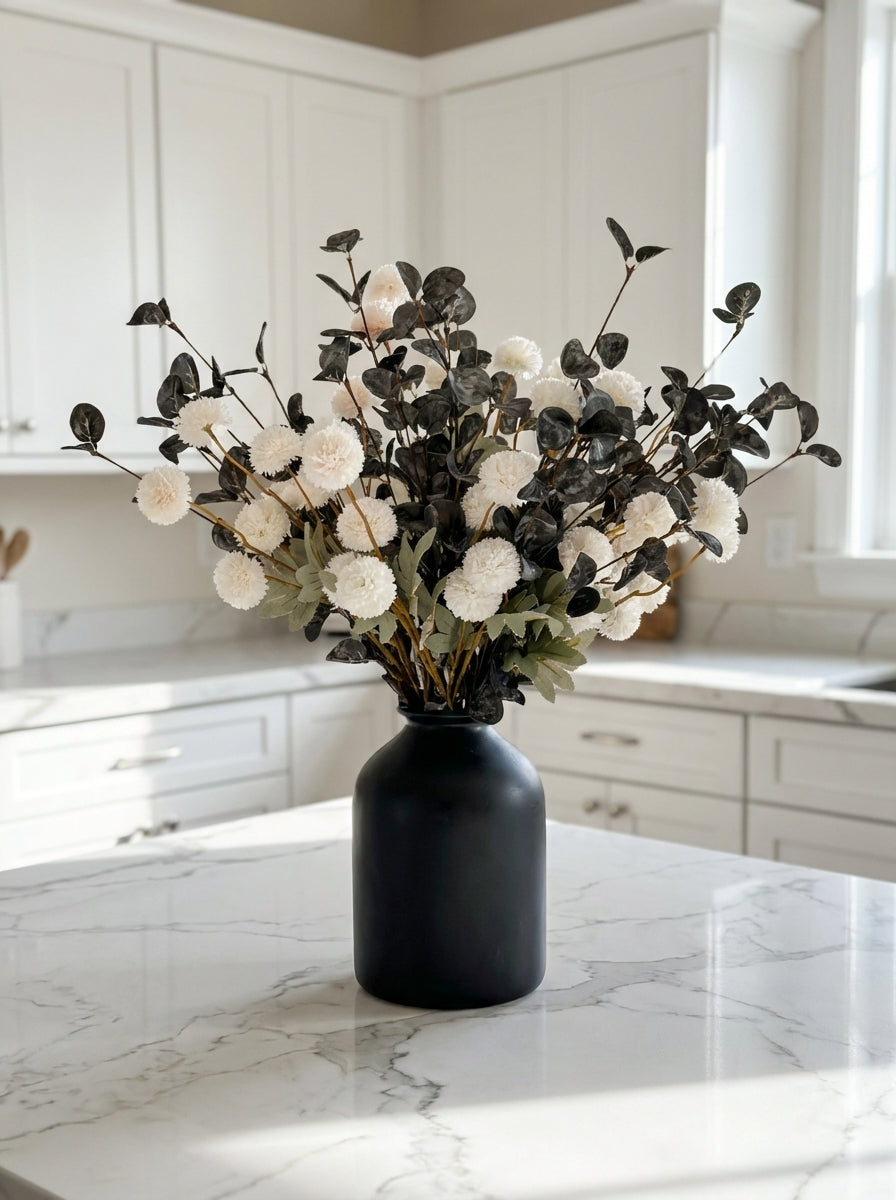 Künstliche Anordnung - Weiß & Grün