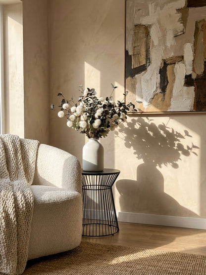 Künstliche Anordnung - Weiß & Grün