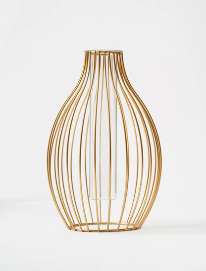 Aussage Umriss Vase - Gold