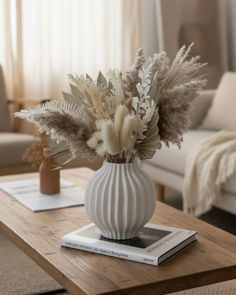 Sanfter Horizont - Trockenblumenarrangement