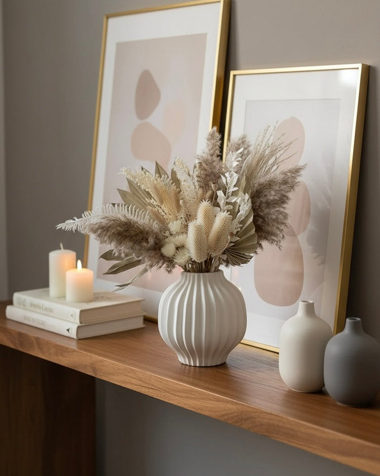 Sanfter Horizont - Trockenblumenarrangement