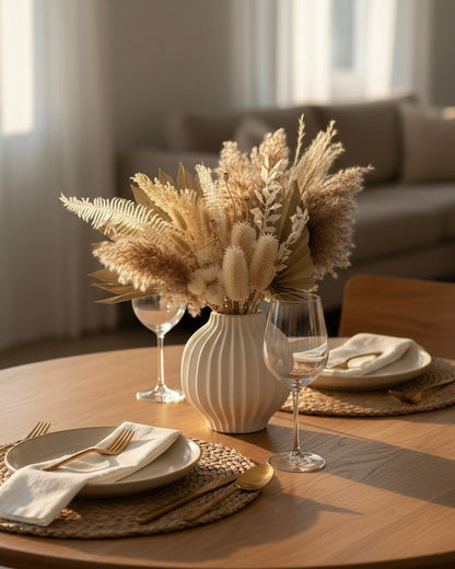 Sanfter Horizont - Trockenblumenarrangement