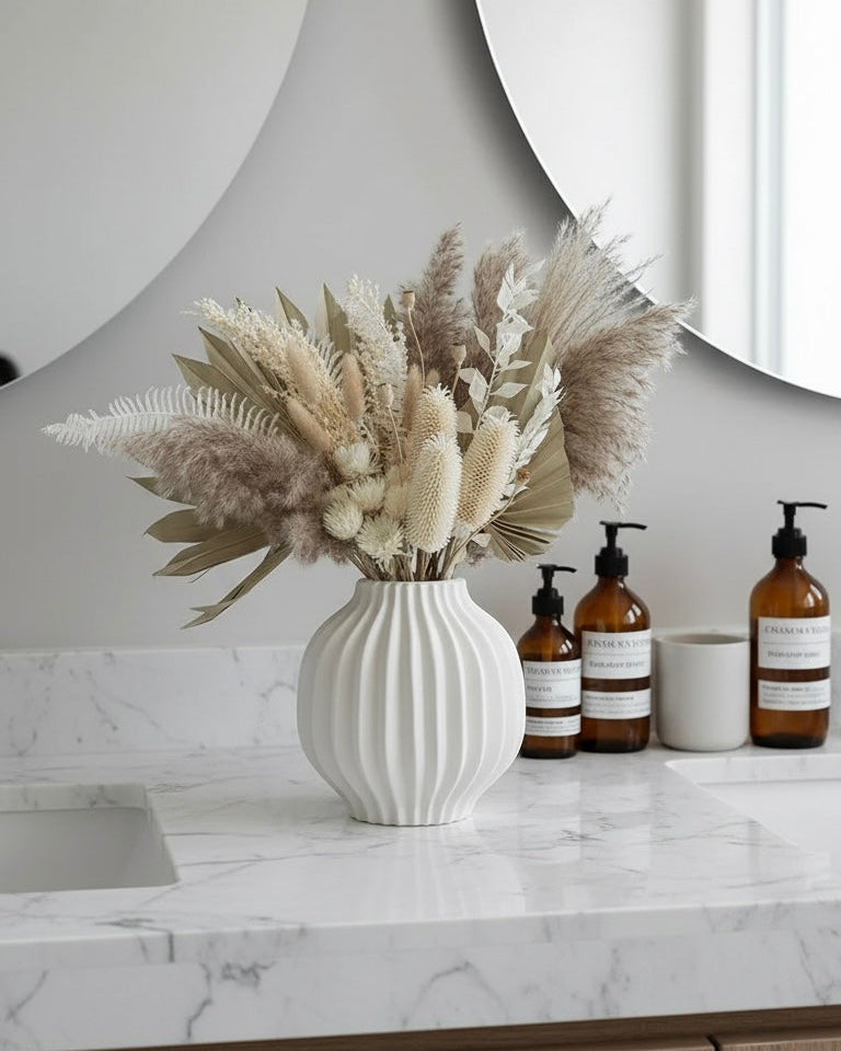 Sanfter Horizont - Trockenblumenarrangement