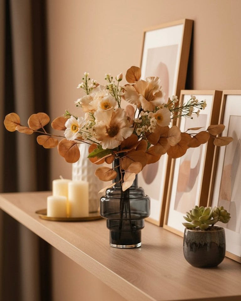 Korallencharme Kunstblumenarrangement