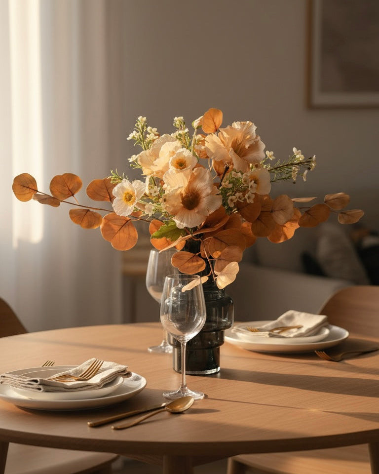 Korallencharme Kunstblumenarrangement