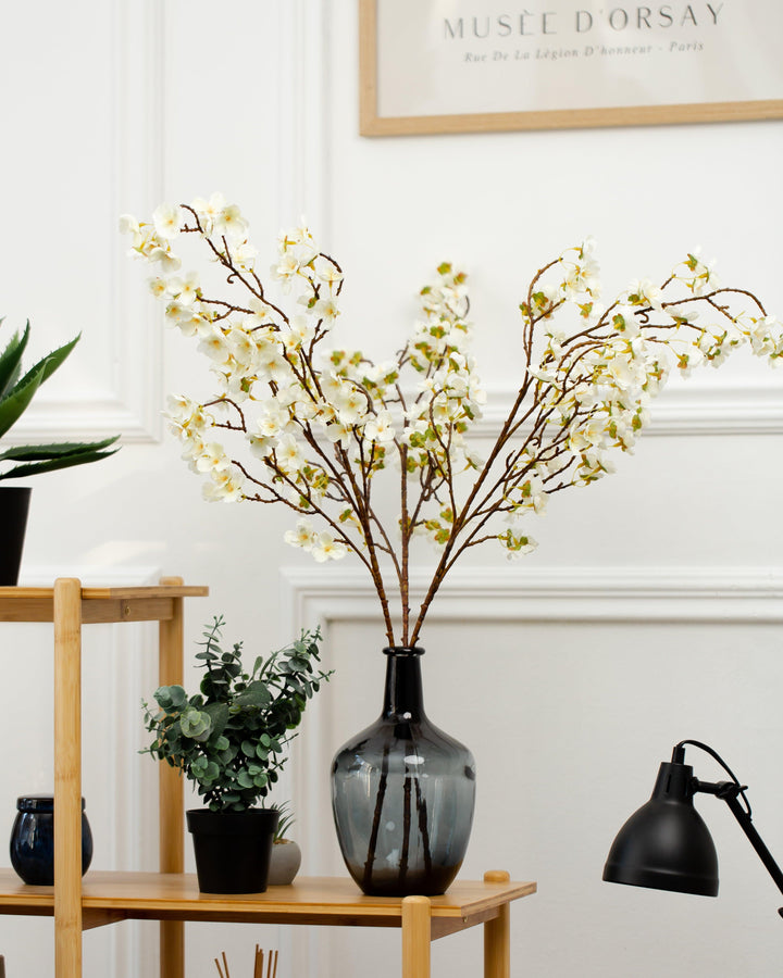 Faux BLOSSOM - White (3 STEMS) - Decovasse