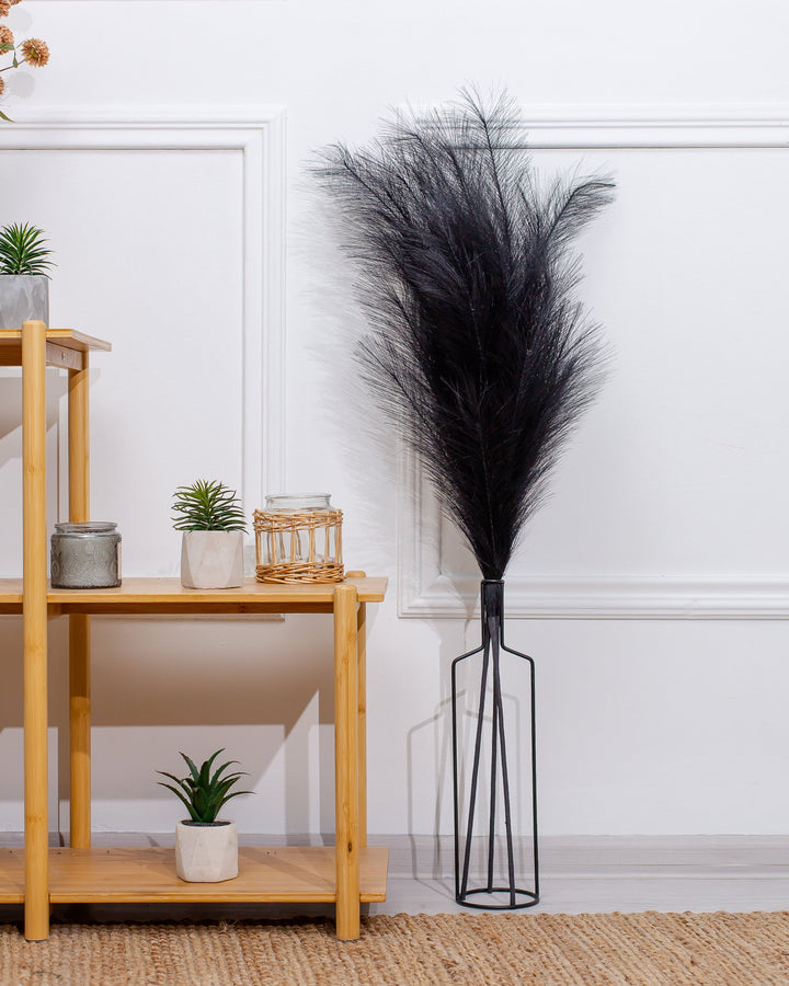 FAUX PAMPAS GRASS - Black