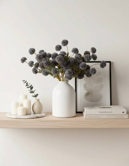 Künstliche Kiku-Blume - Livid (10 Stiele/50 Blüten)