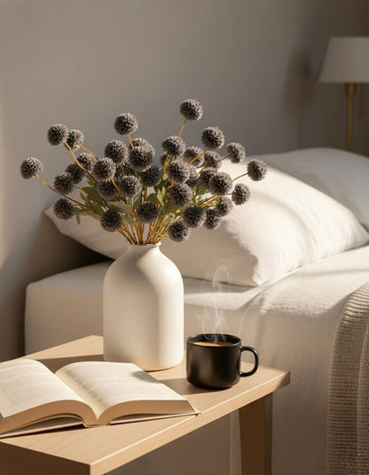 Künstliche Kiku-Blume - Livid (10 Stiele/50 Blüten)