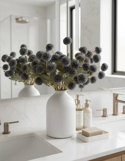 Künstliche Kiku-Blume - Livid (10 Stiele/50 Blüten)