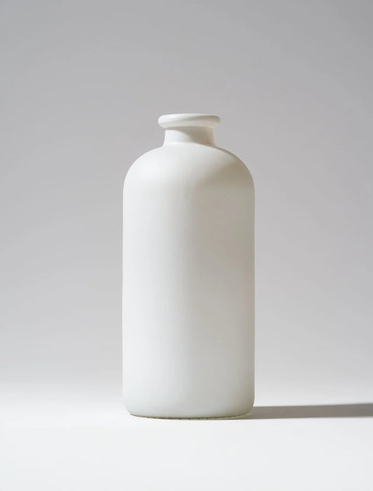 Mia Glasvase - Mattweiß